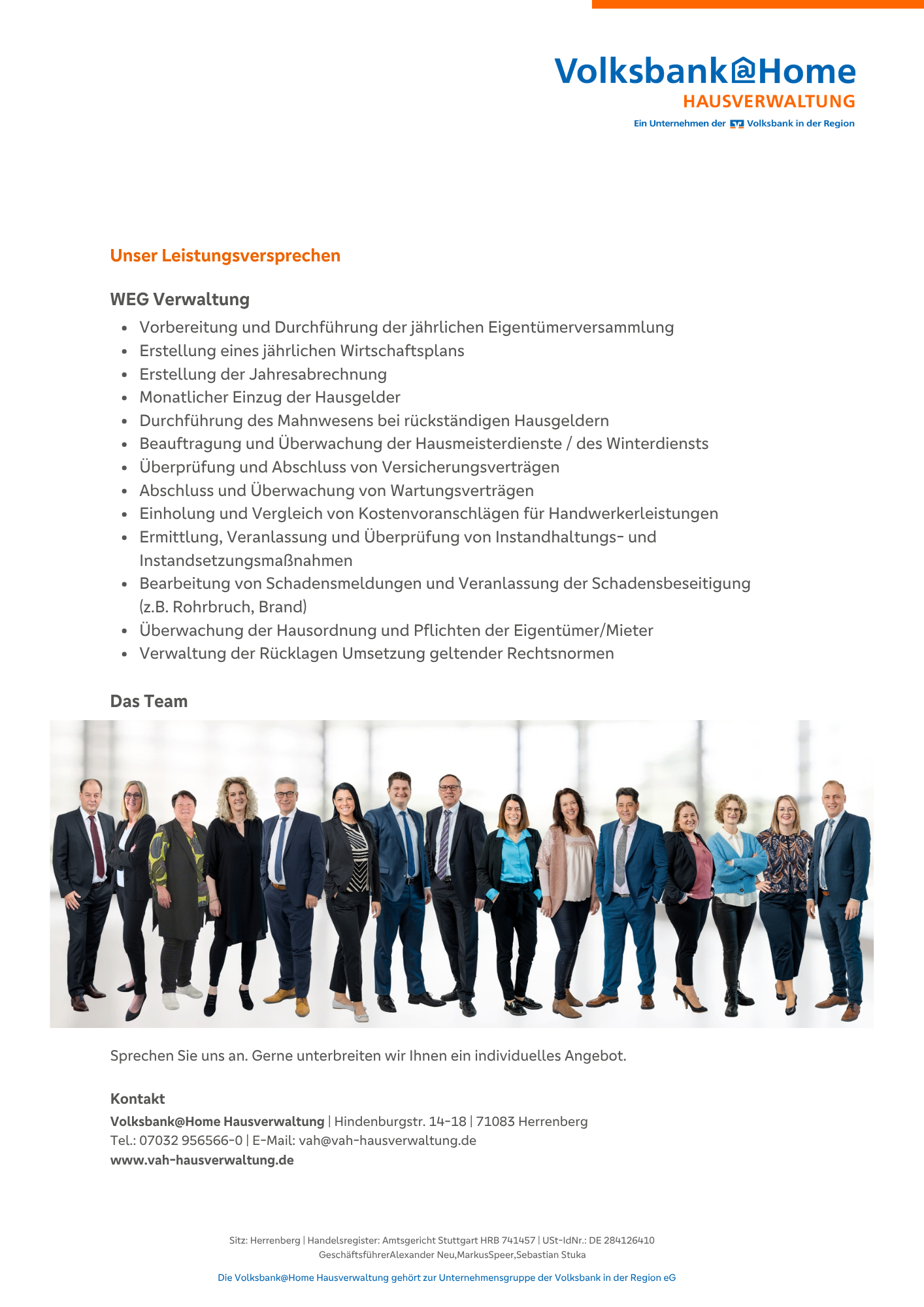 Preview Services VAH@Home Hausverwaltung
