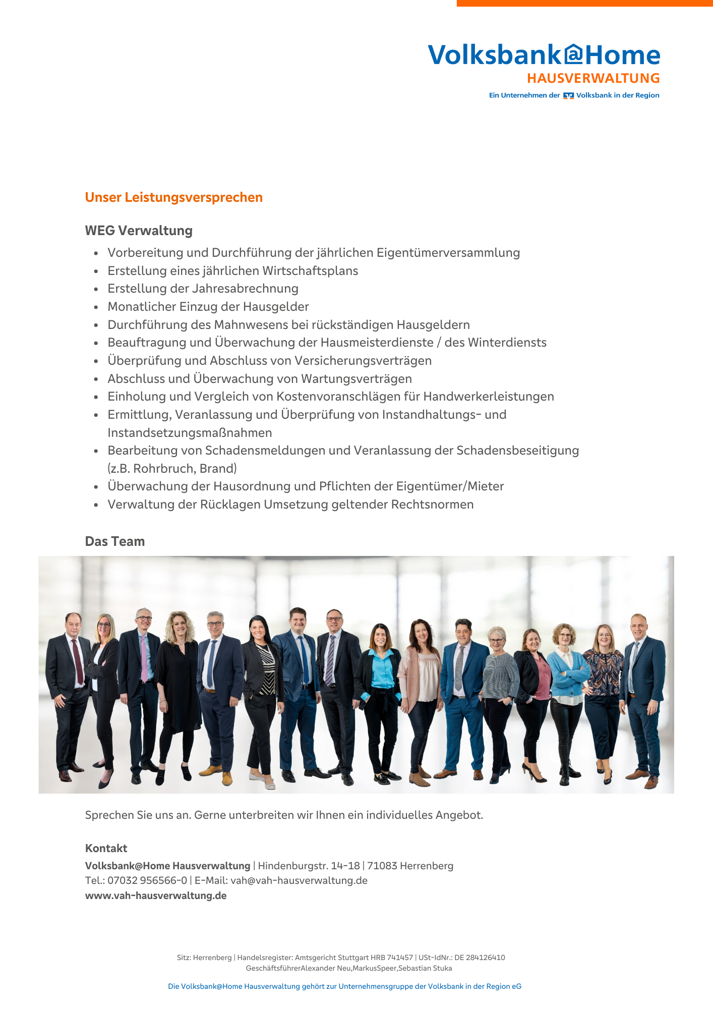 Preview Services VAH@Home Hausverwaltung