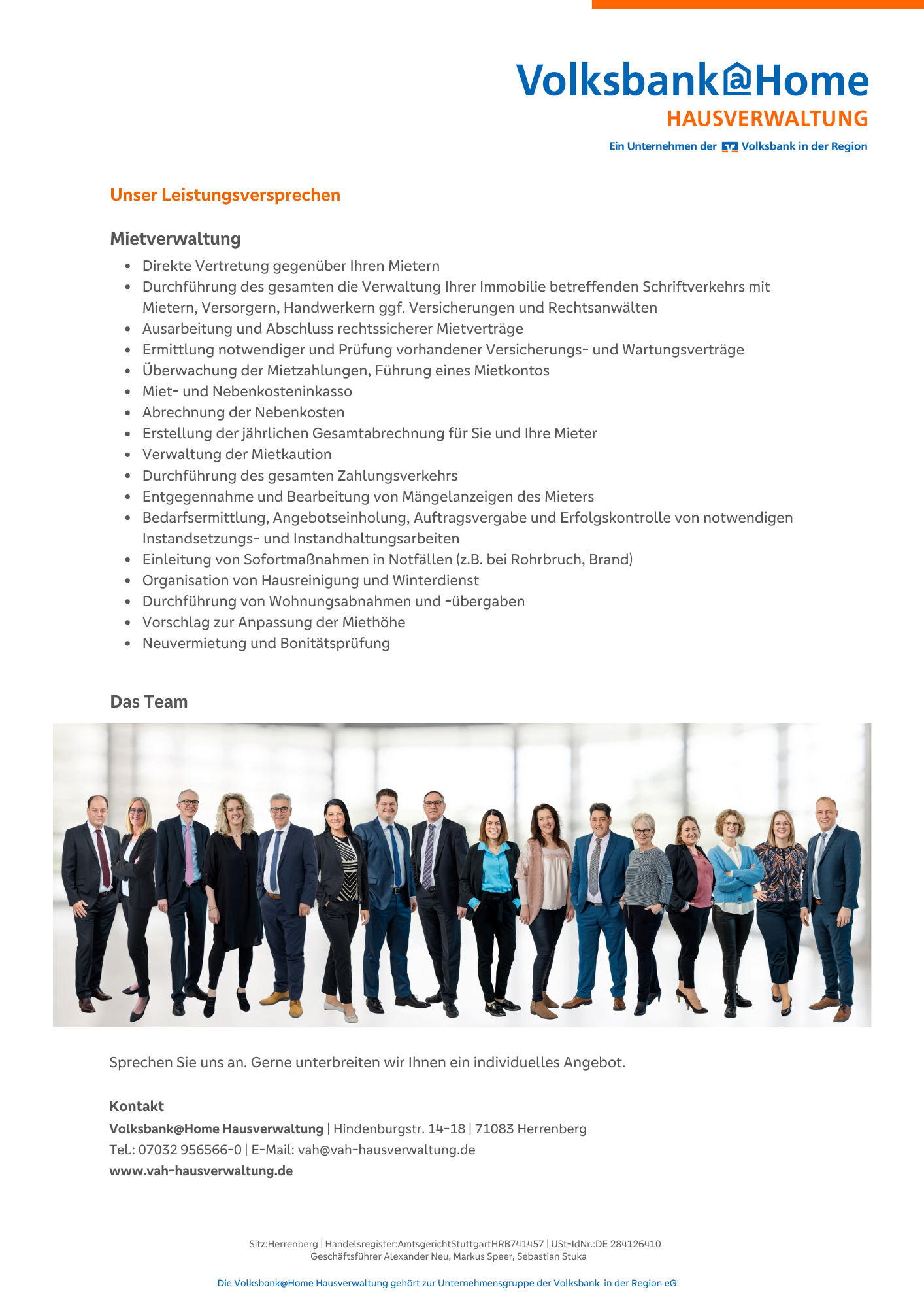 Preview Services VAH@Home Hausverwaltung